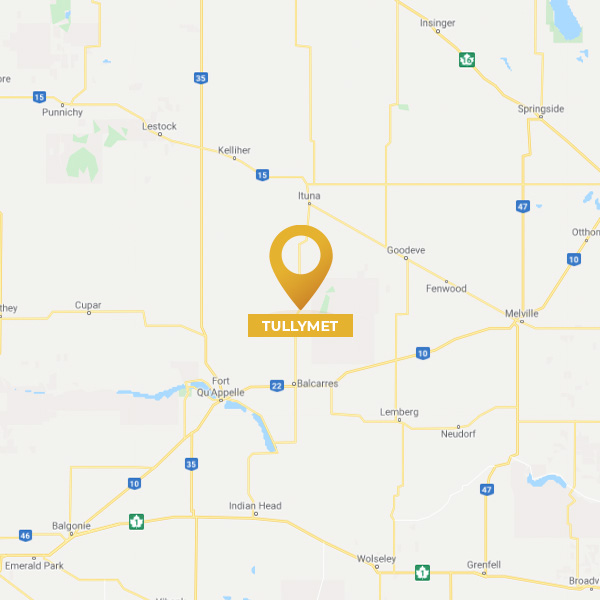 Map of Tullymet, SK