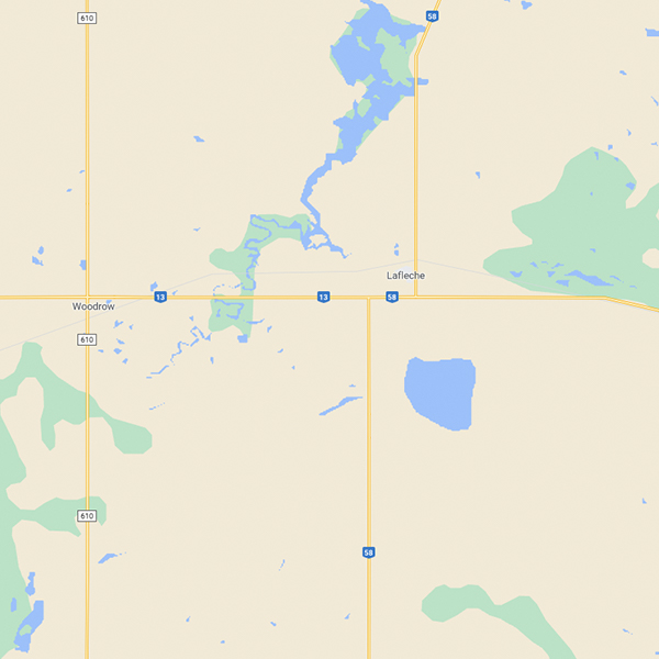 Map of Blaine Lake, SK