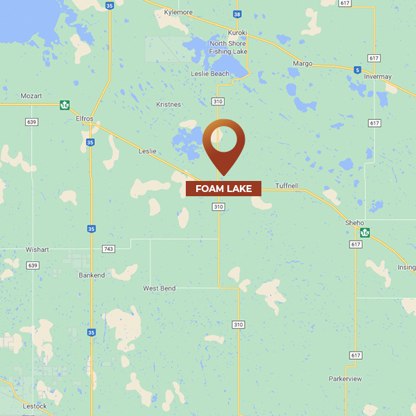Map of Foam Lake, SK