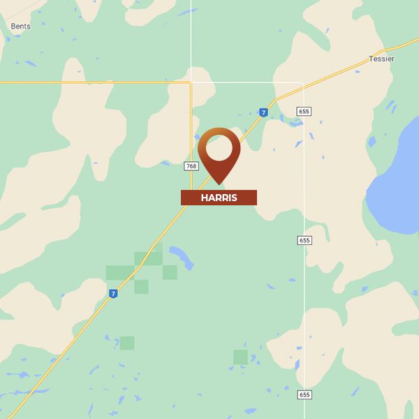 Map of Harris, SK