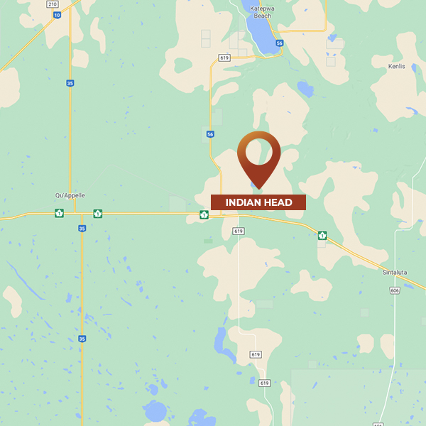 Map of Indian Head, SK