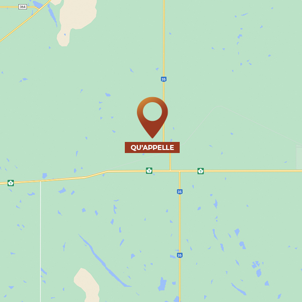 Map of Qu'Appelle, SK