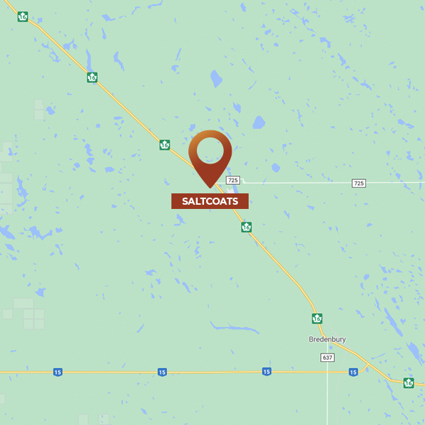 Map of Saltscoats, SK