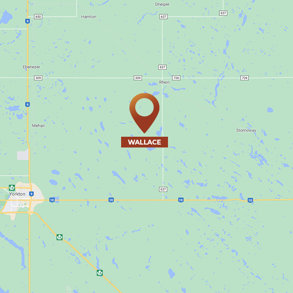 Map of Wallace, SK